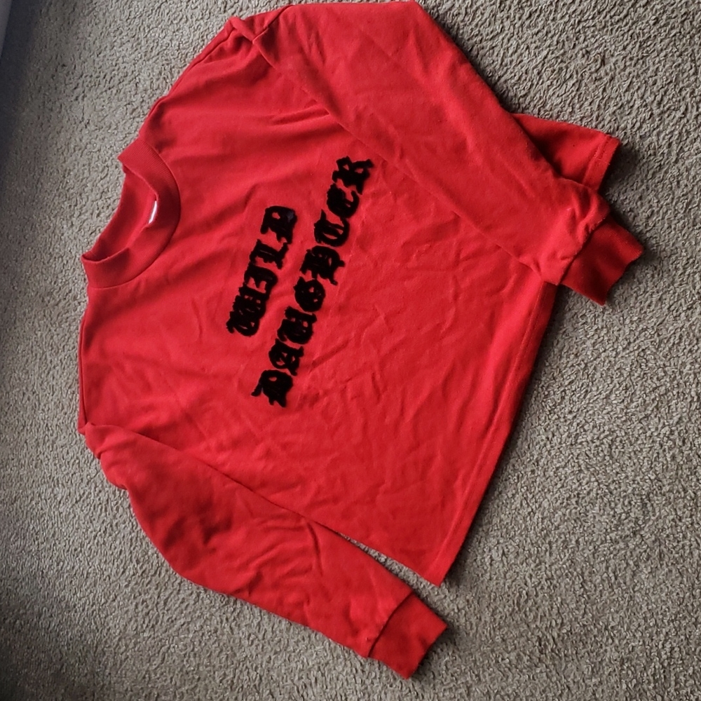 Noisy May, Wild Daughter Cropped Red Sweater